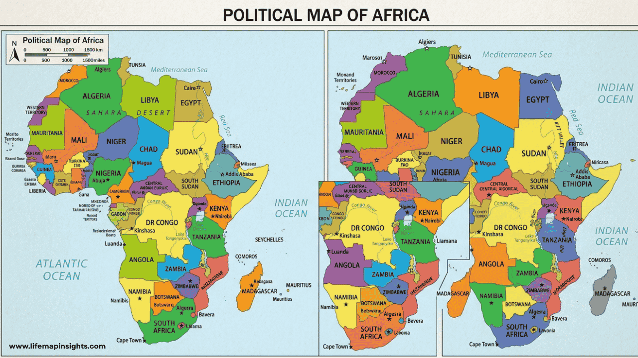 Africa political map