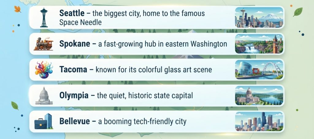 Which Cities Are in Washington State